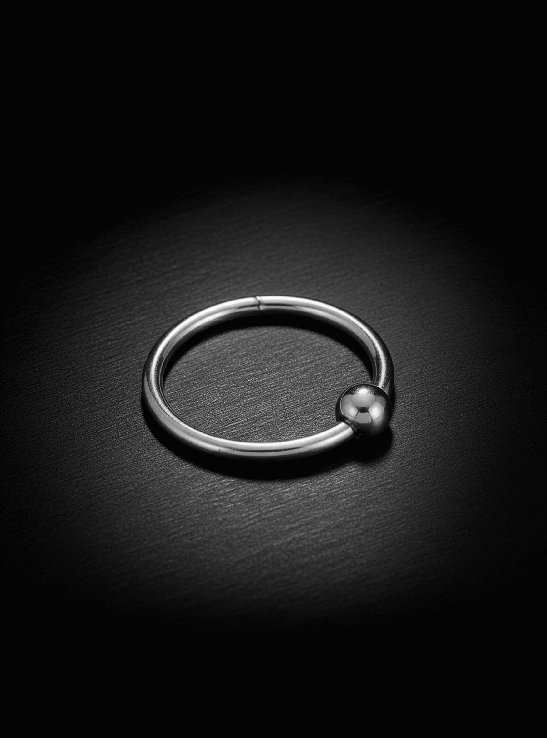 316L Surgical Steel Ball Closure Hinged Segment Ring | 20G-14G Body Jewellery | 2pc (Steel - Plain)